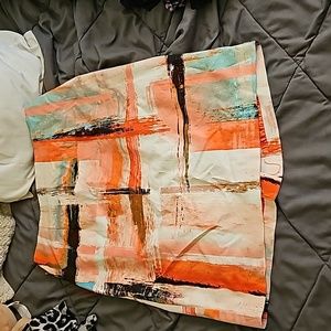 Worthington Multicolor Pencil Skirt Size 14